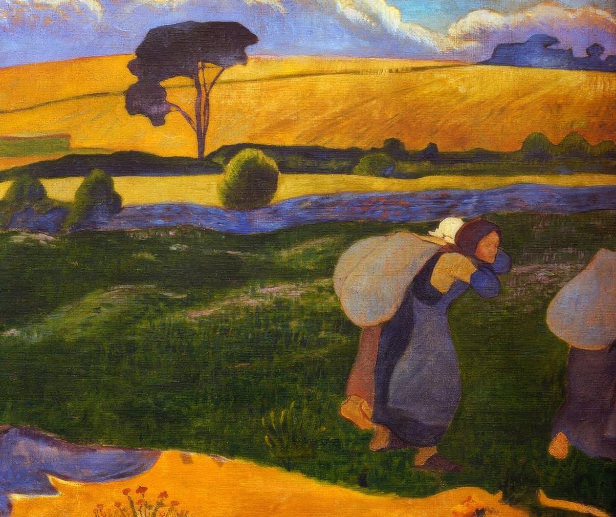 De wasvrouwen in Bellangenet door Paul Sérusier