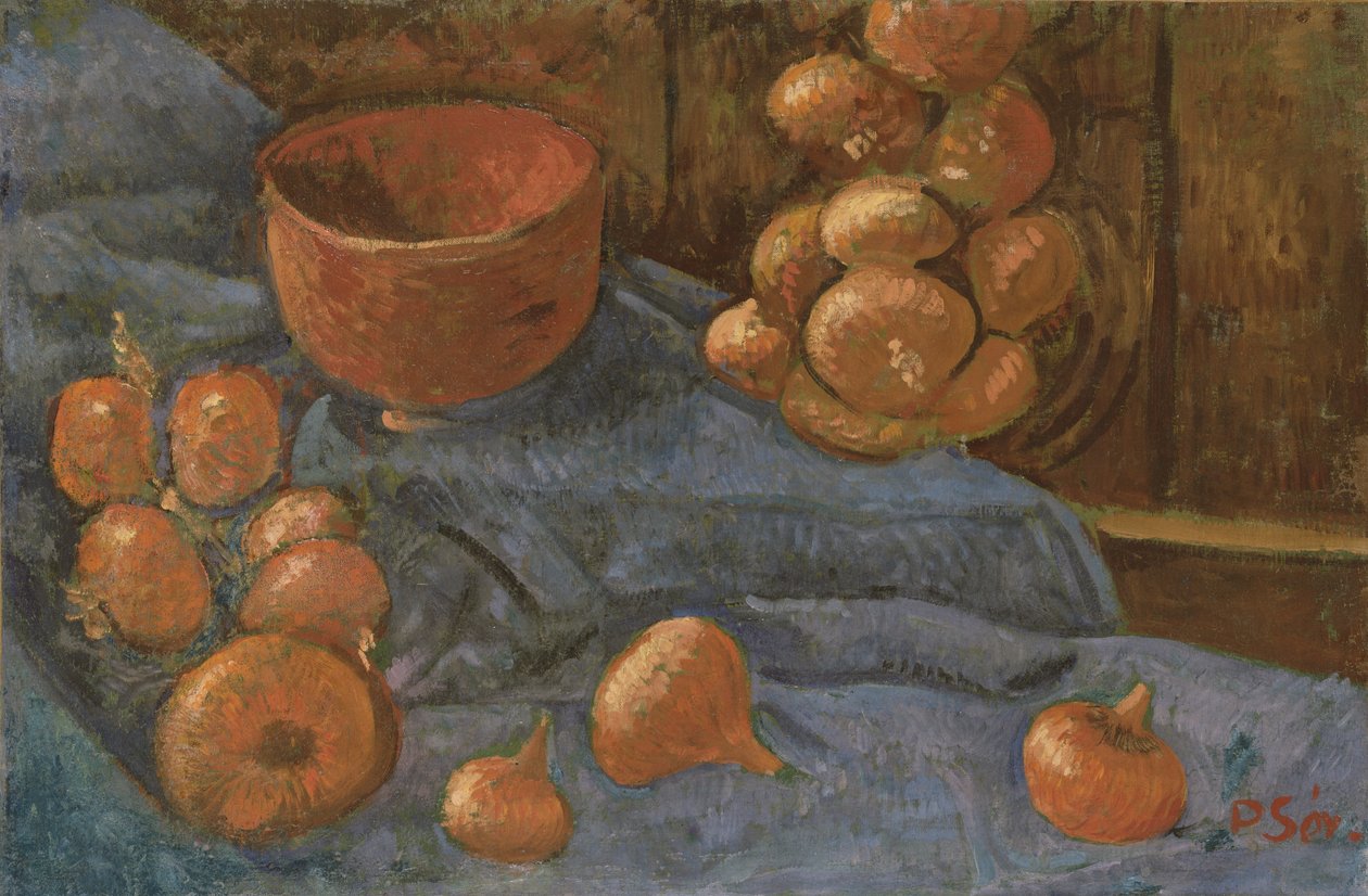 Stilleven met uien door Paul Sérusier