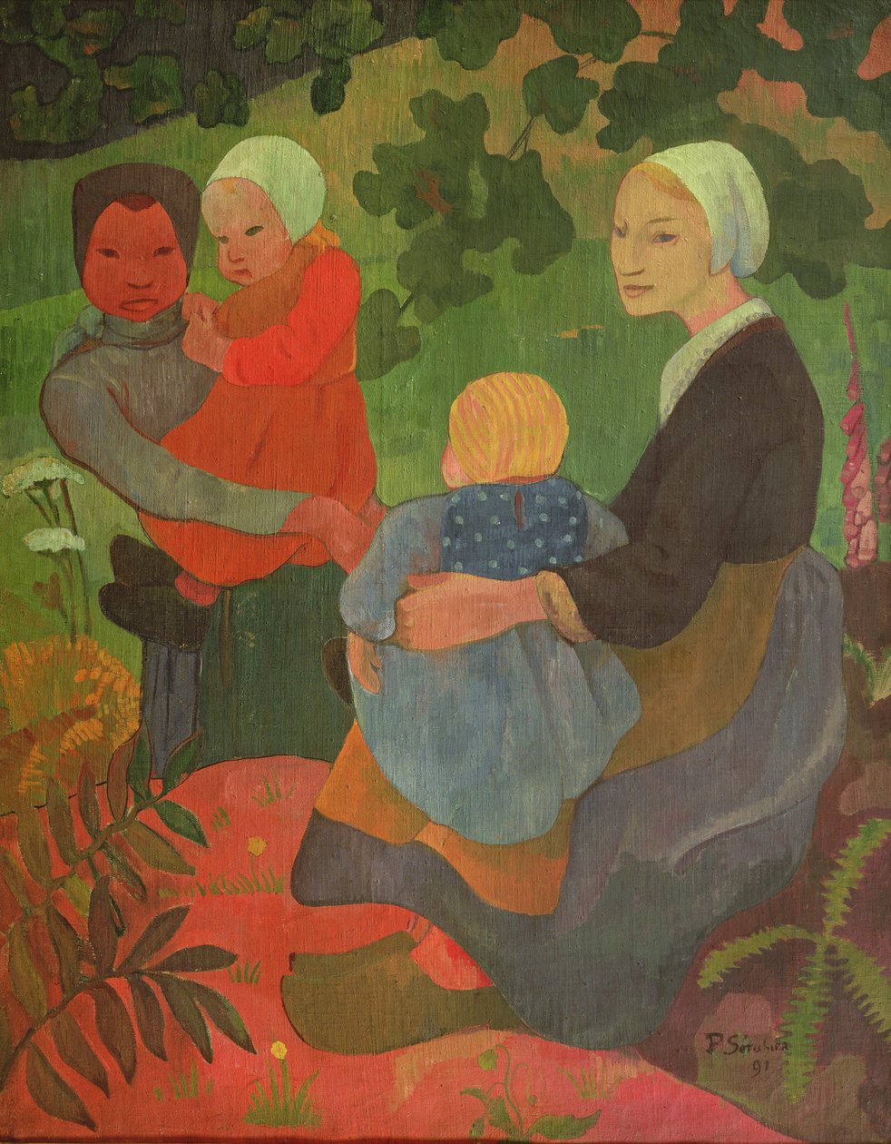 De jonge moeders, 1891 door Paul Sérusier