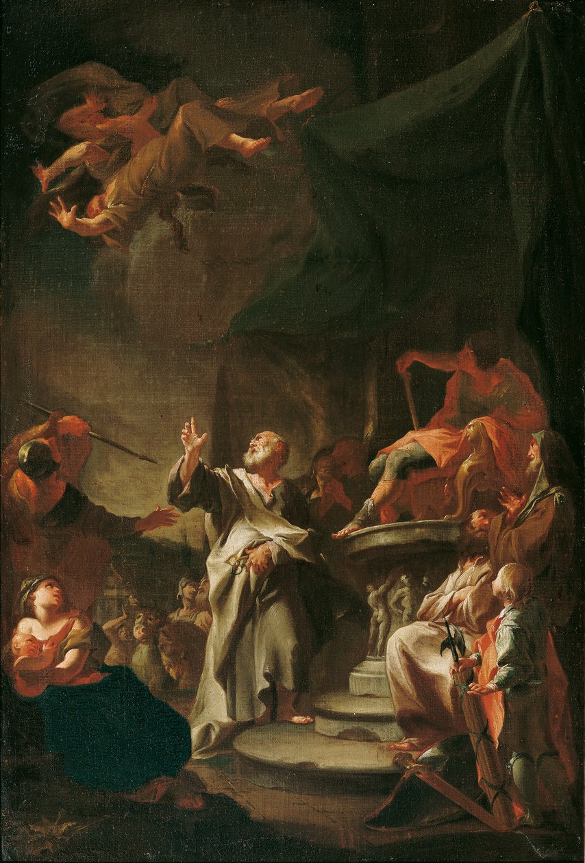 De val van de magiër Simon door Paul Troger