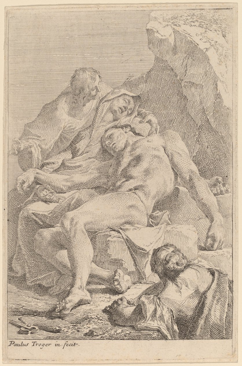 Pietà door Paul Troger