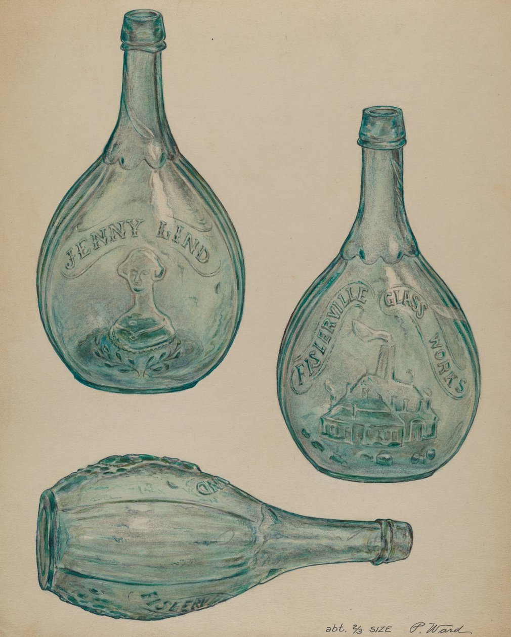 Jenny Lind-fles door Paul Ward