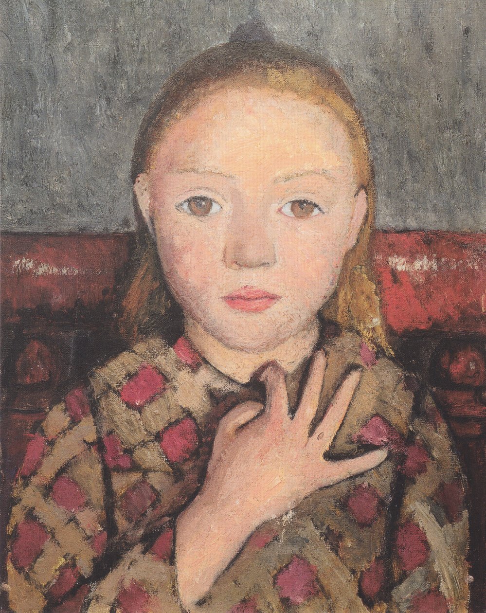 Meisjesportret door Paula Modersohn Becker