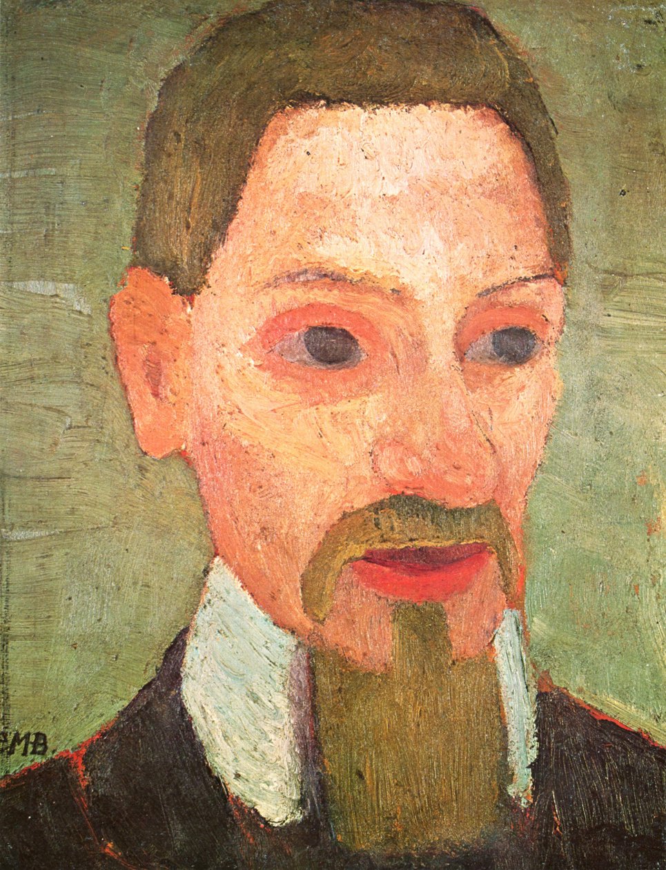 Portret van Rainer Maria Rilke door Paula Modersohn Becker