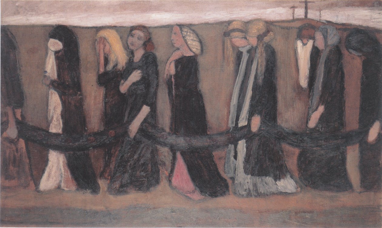 Rouwende vrouwen door Paula Modersohn Becker