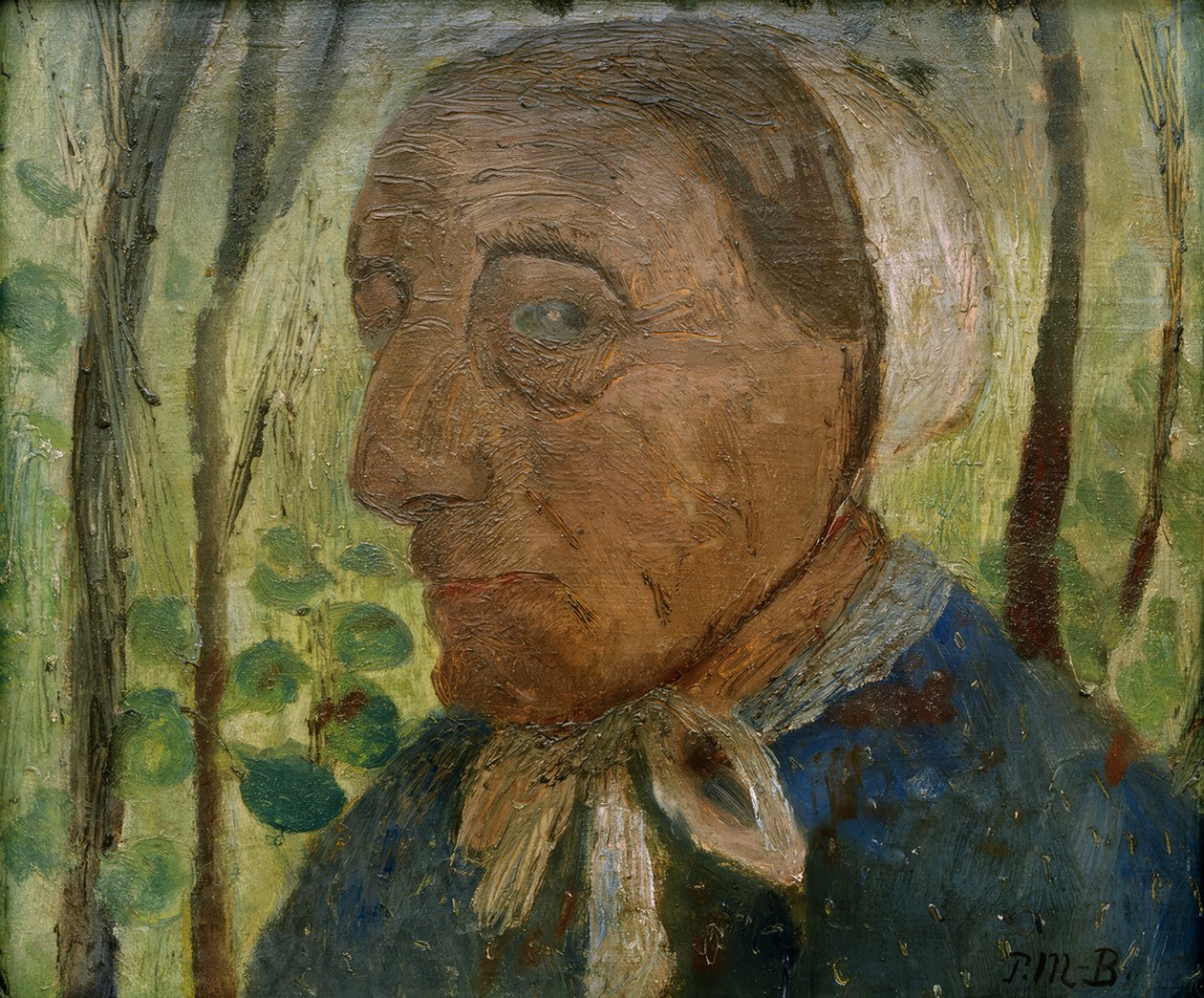 Oude boerin door Paula Modersohn Becker