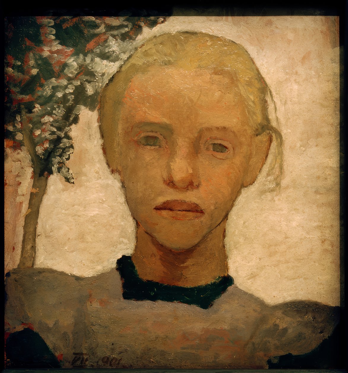 Meisjeshoofd door Paula Modersohn Becker