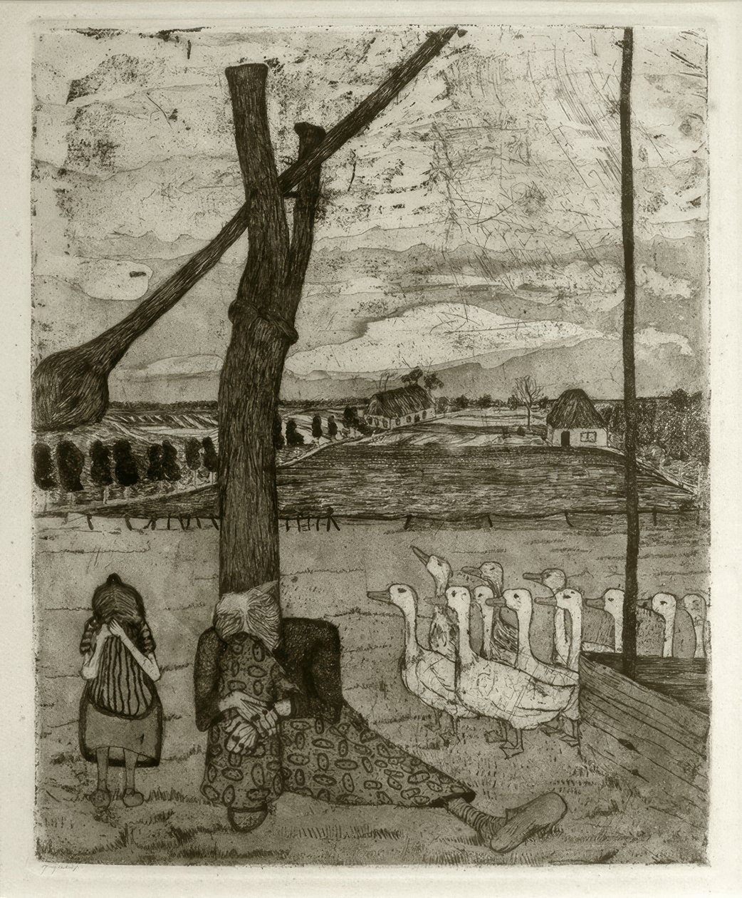 Sprookje van de verloren gans door Paula Modersohn Becker