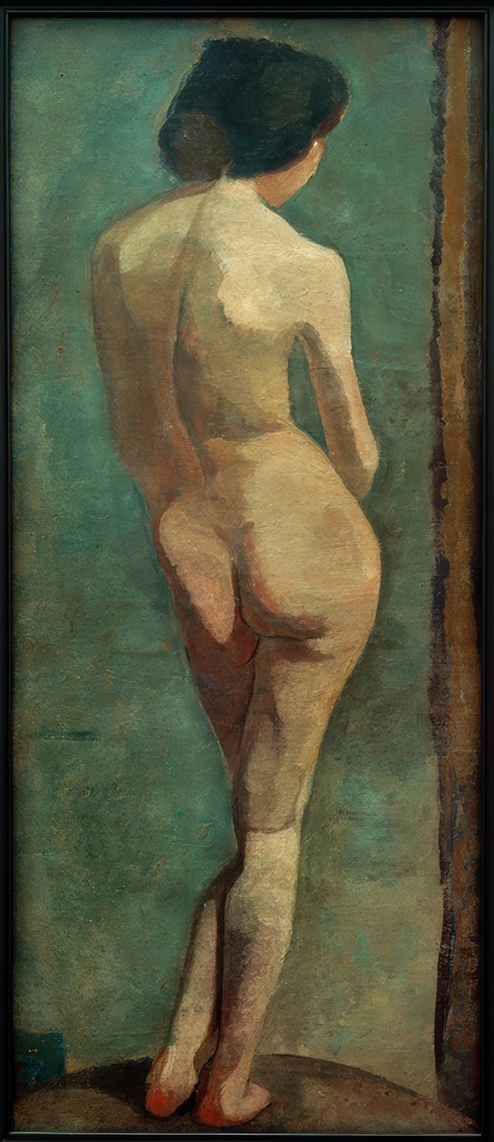 Staande vrouwelijke rugnaakt door Paula Modersohn Becker