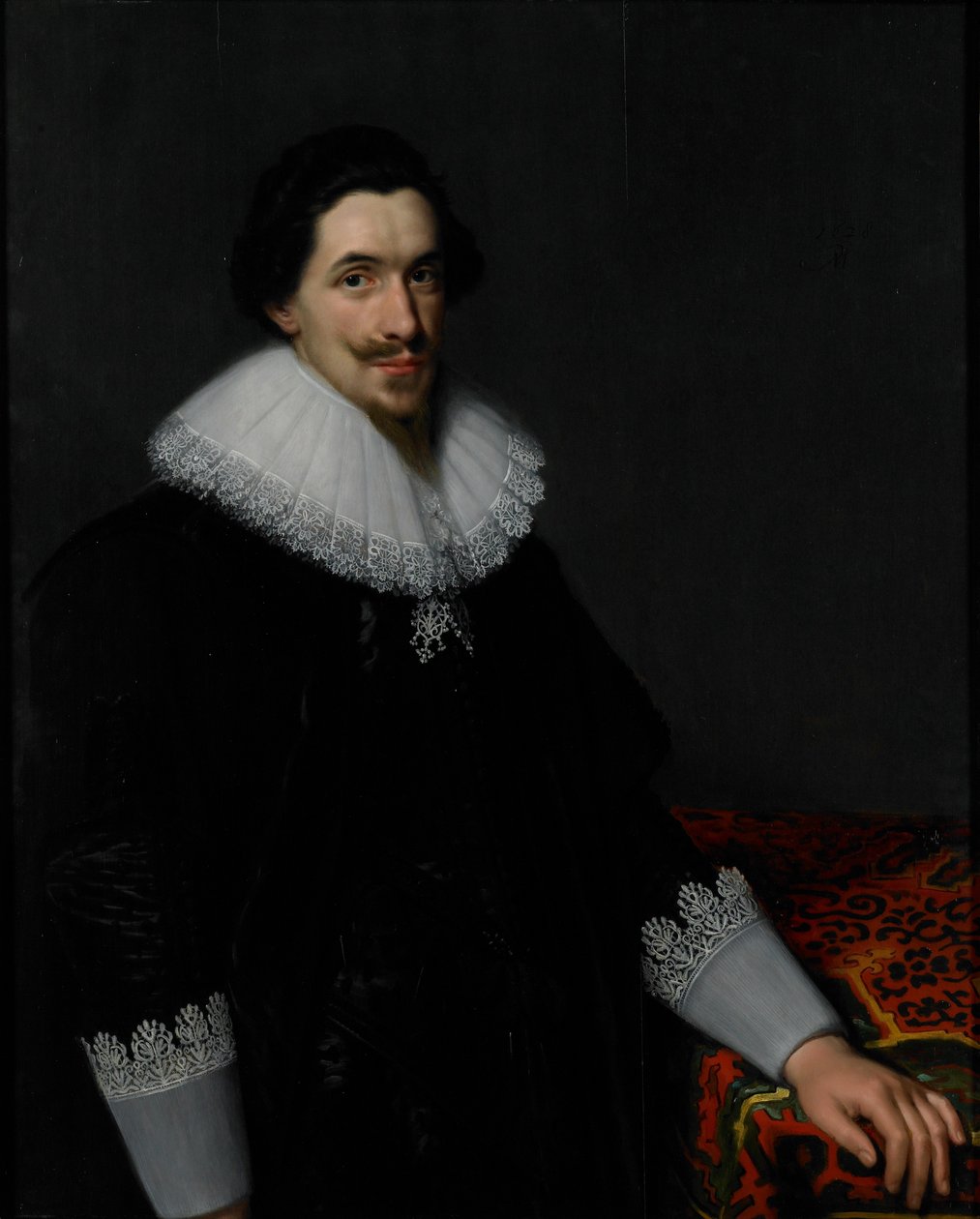 Portret van Lucas van Voorst, 1628 door Paulus Moreelse