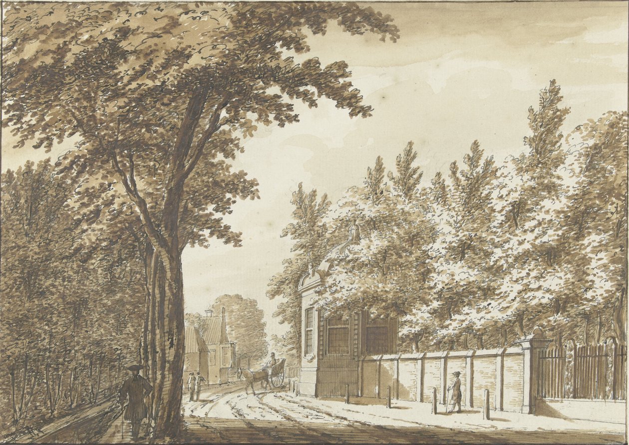 Hofstede Bosch-en-Hoven buiten Haarlem door Paulus Constantijn la Fargue (attributed to)
