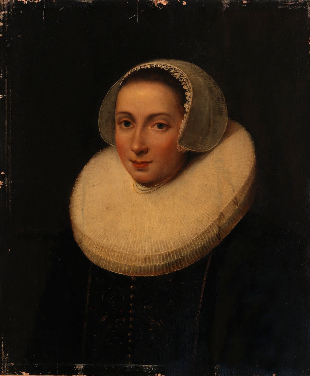 Portret van een dame door Paulus Moreelse