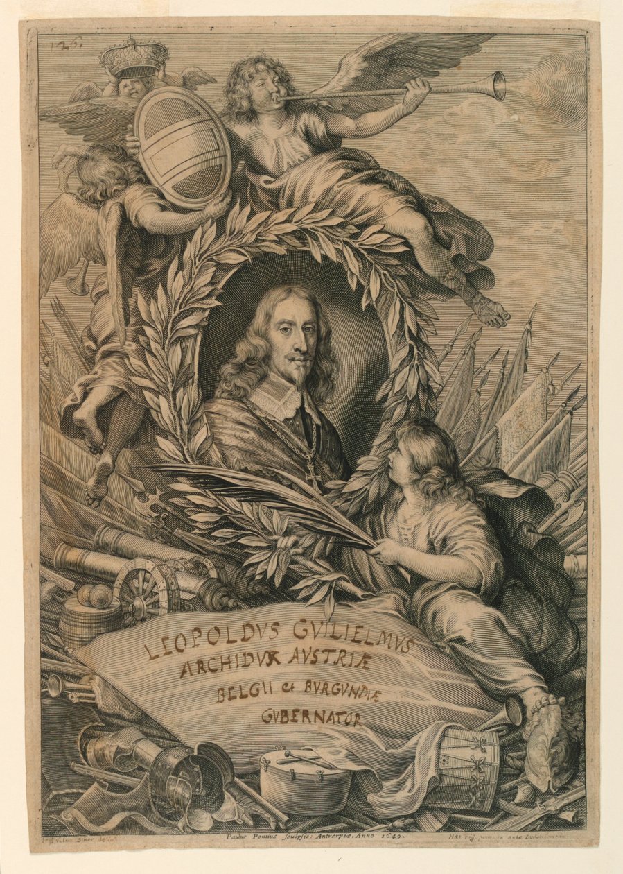 Portret van aartshertog Leopold Wilhelm (1614-1662) door Paulus Pontius