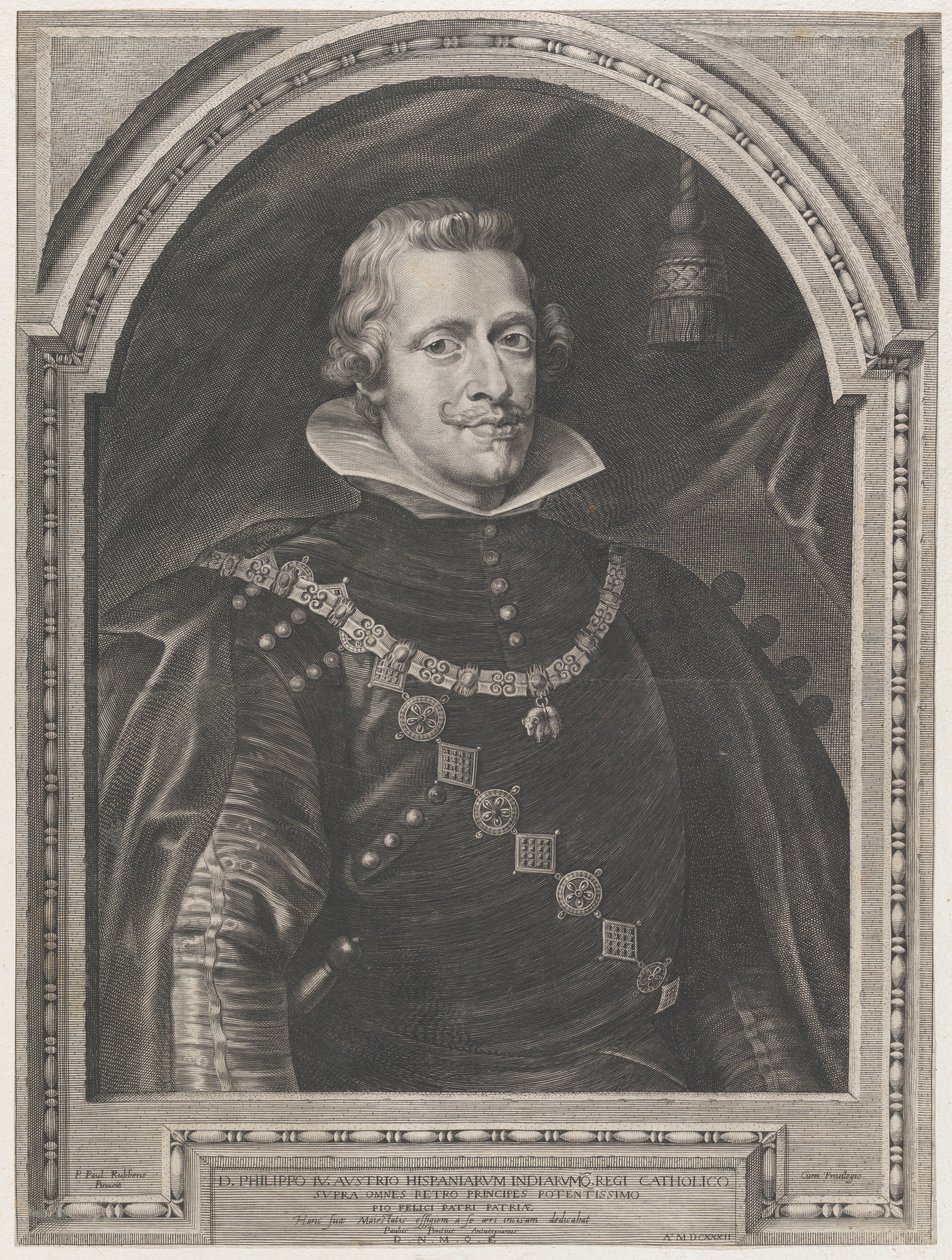 Portret van Filips IV door Paulus Pontius