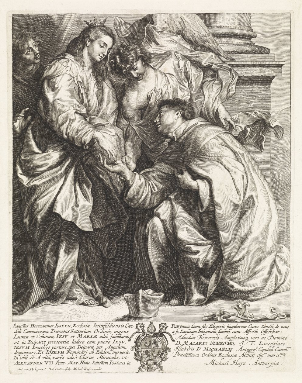 Visioen van H. Hermann Joseph (versie b) door Paulus Pontius
