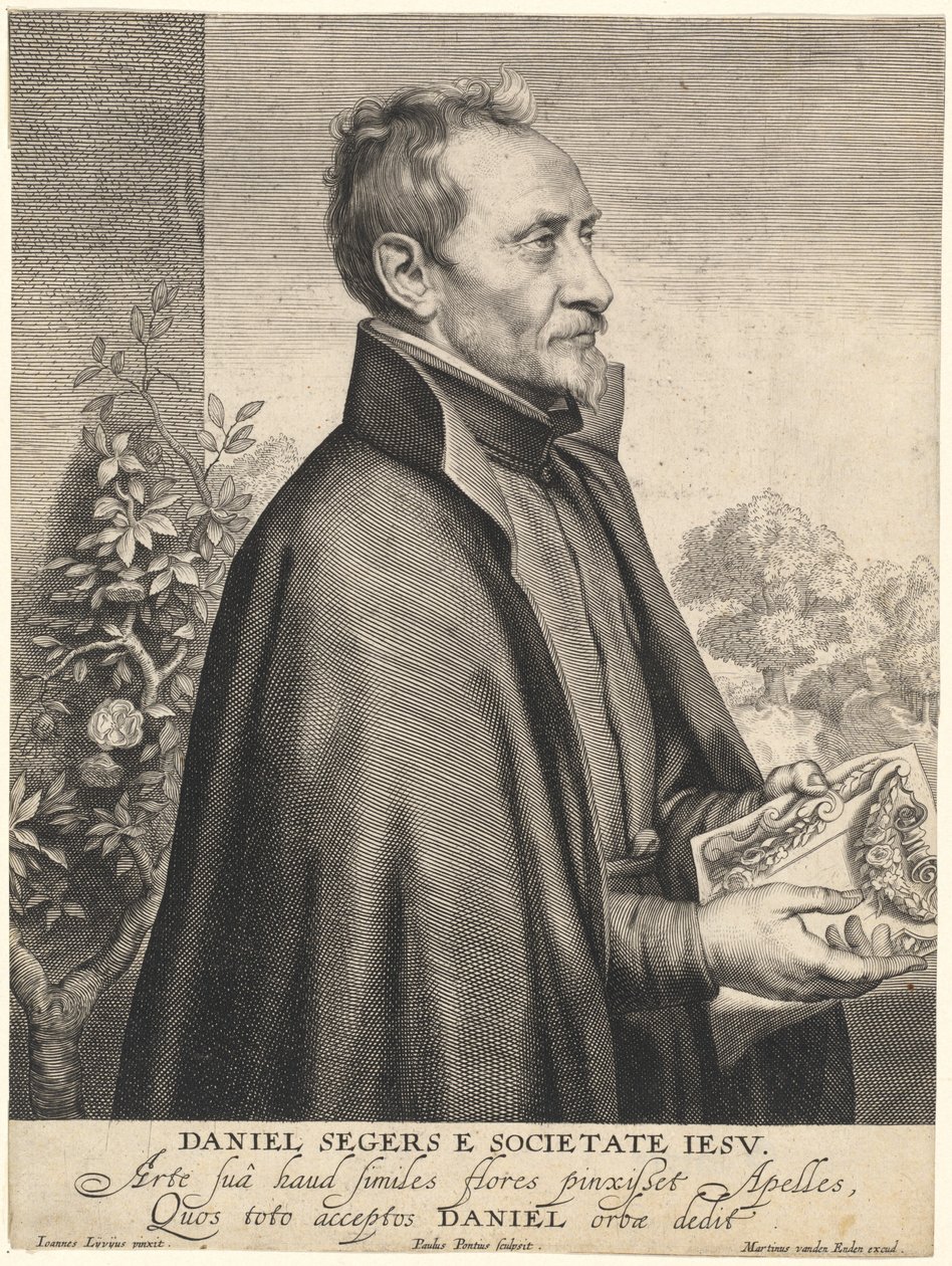 Daniel Segers, jezuïet priester door Paulus Pontius after Jan Lievens