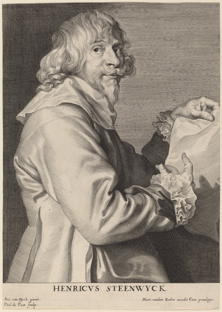 Henricus Steenwyck door Paulus Pontius after Sir Anthony van Dyck