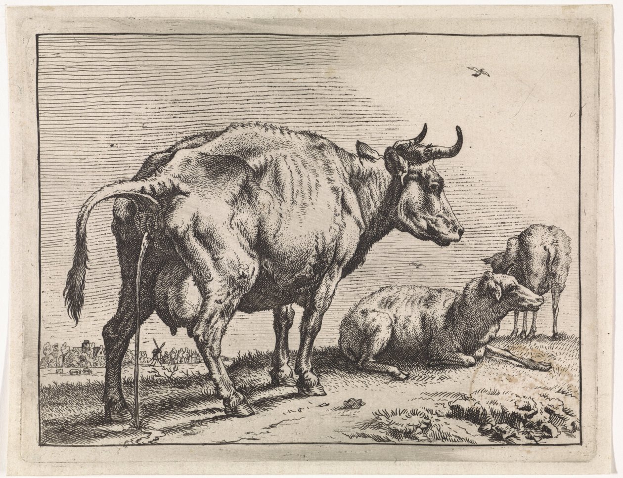 Pissende koe Het Bullenboekje (series title) door Paulus Potter
