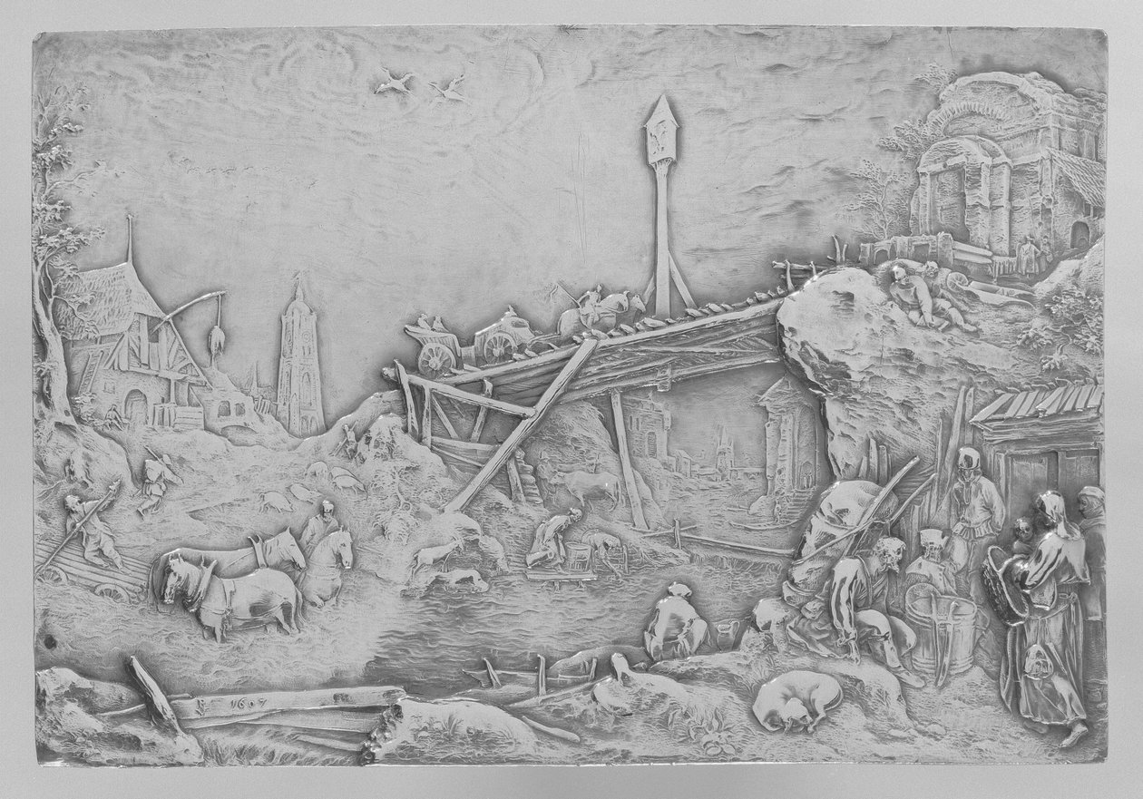 Rivierlandschap door Paulus Willemsz. van Vianen