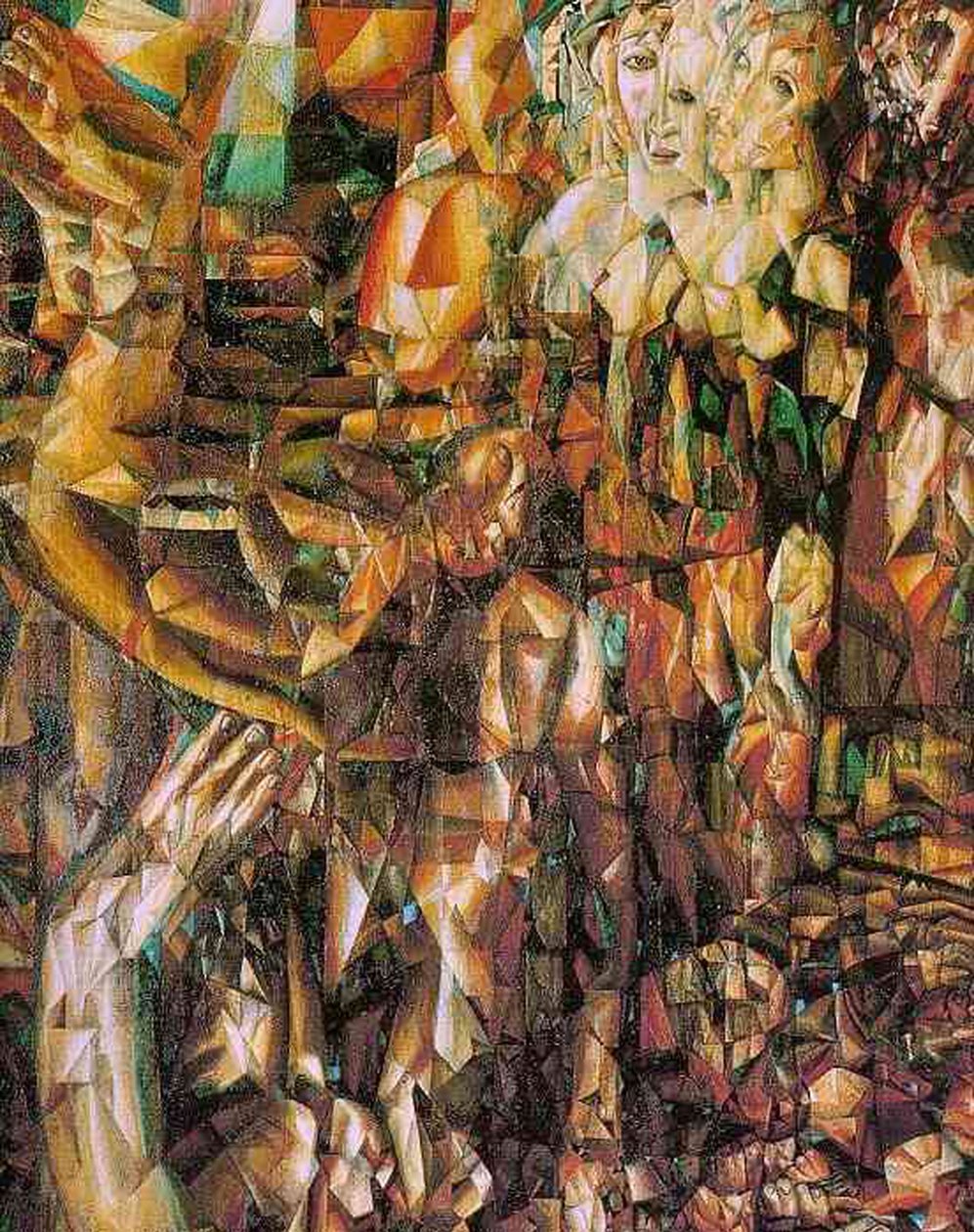 Een Koppel, 1912 door Pawel Nikolajewitsch Filonow