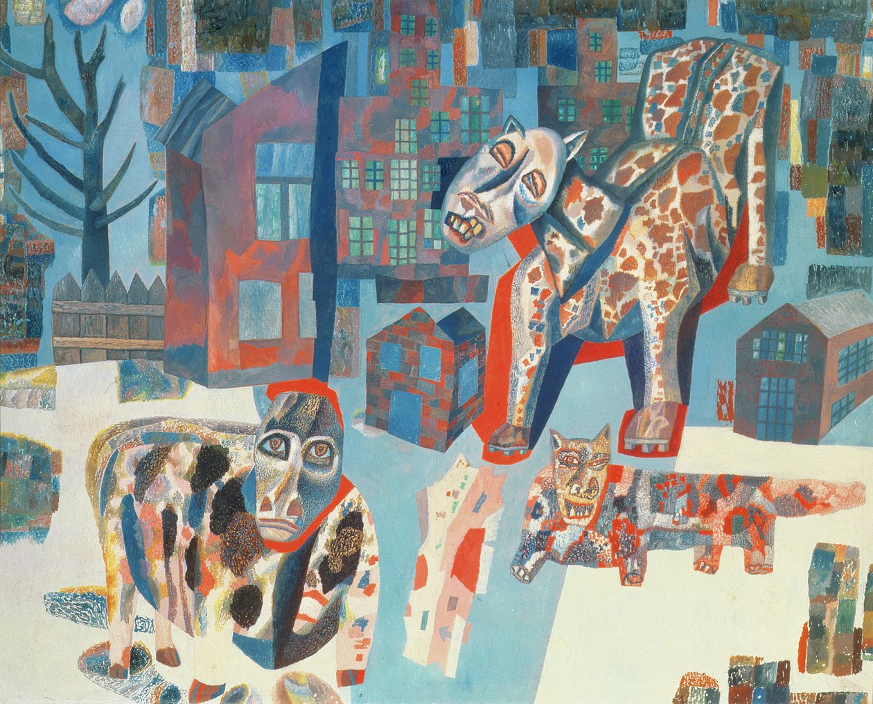 De Beesten, 1925-6 door Pawel Nikolajewitsch Filonow