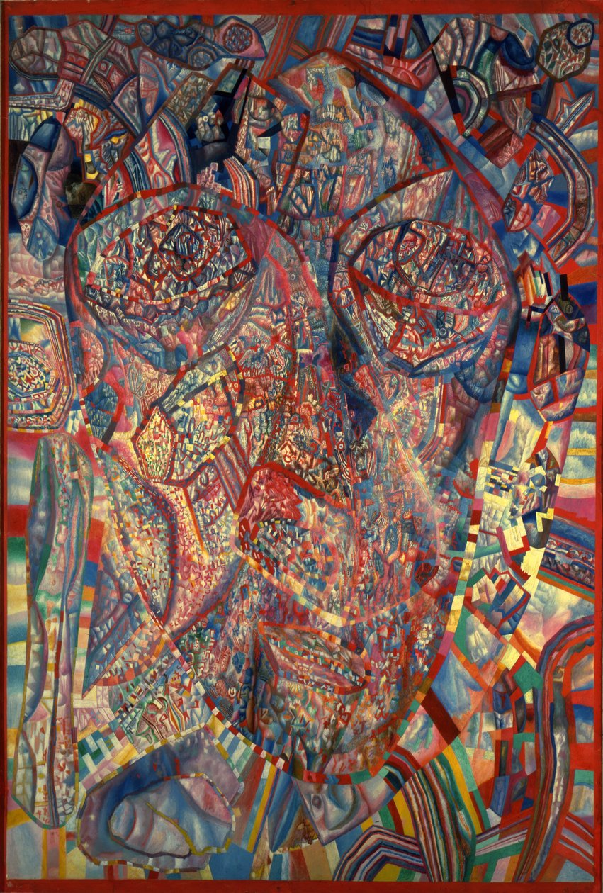 Een levend Hoofd, 1923 door Pavel Nikolayevich Filonov