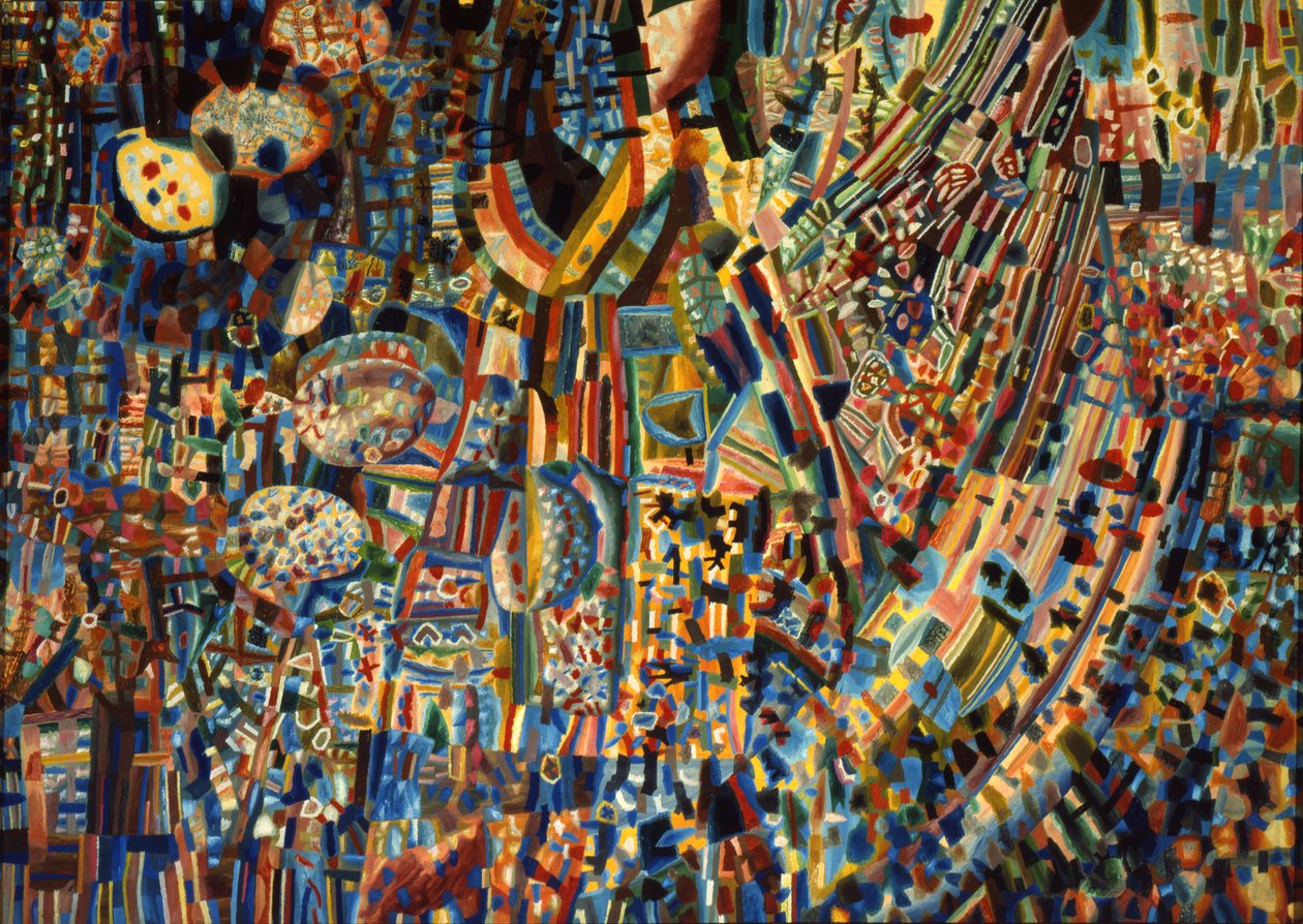Compositie, 1930 door Pavel Nikolayevich Filonov