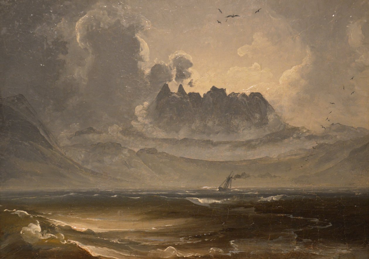 Bergketen Trolltindene door Peder Balke