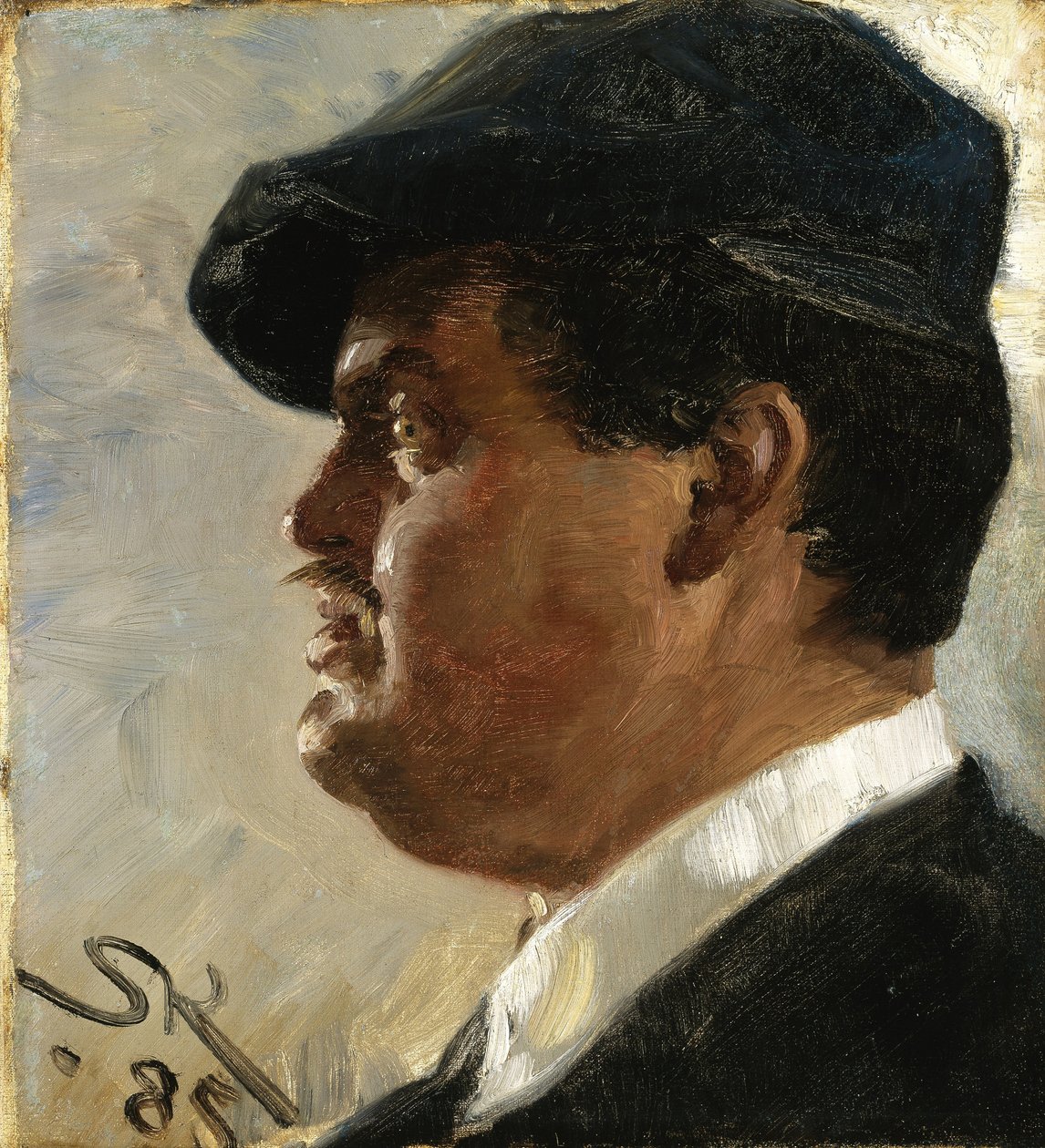 Carl Locher door Peder Severin Krøyer
