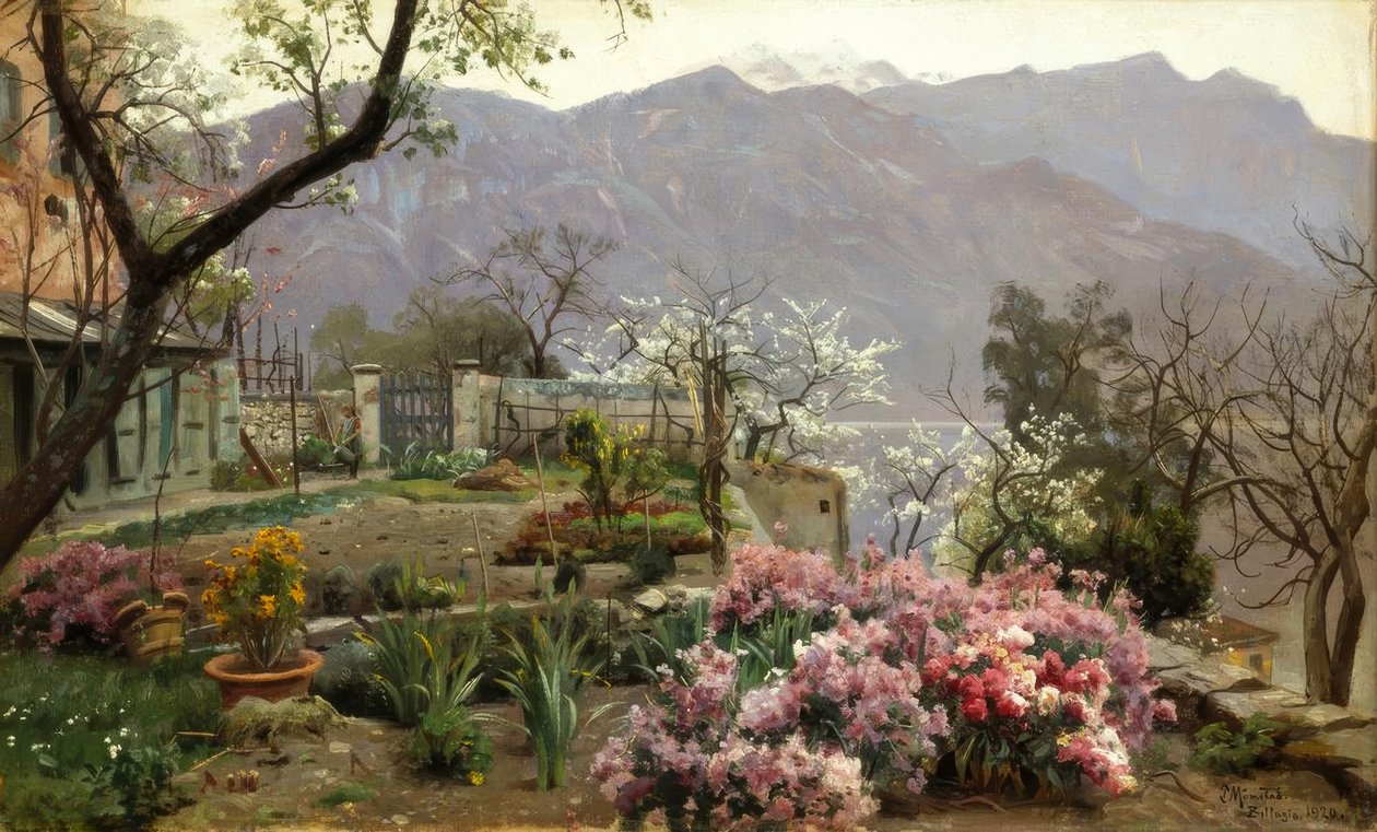 Bloementuin bij Bellagio door Peder Monsted