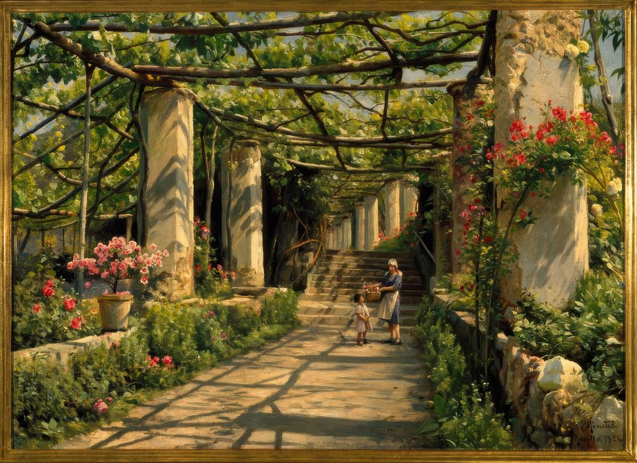 Pergola in Ravello door Peder Monsted