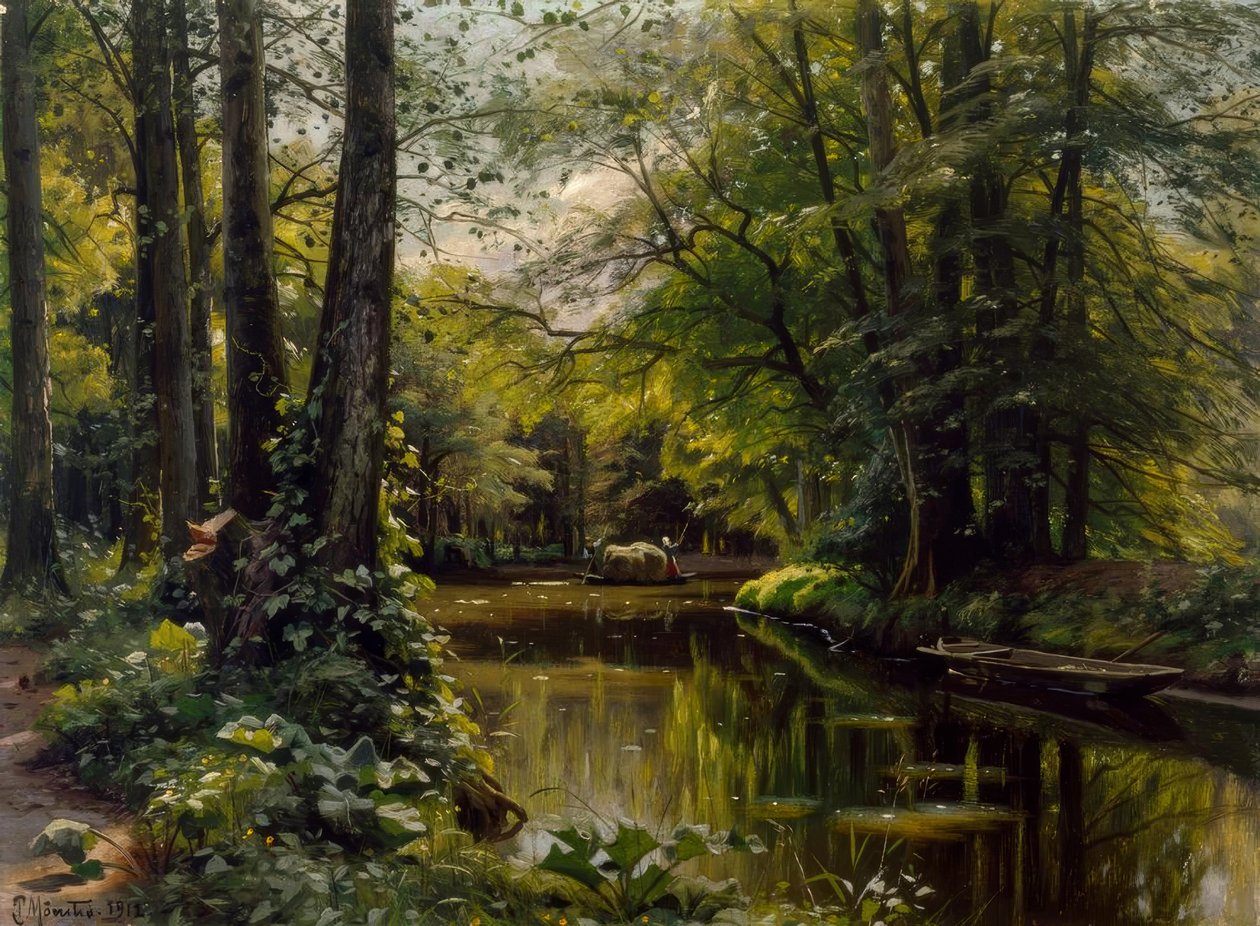 Zomer in Spreewald door Peder Monsted