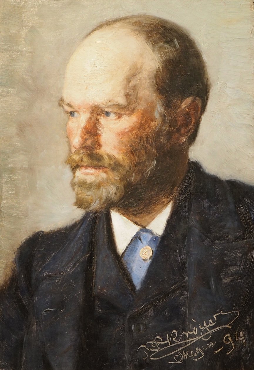 Portret van de schilder Michael Ancher door Peder Severin Krøyer