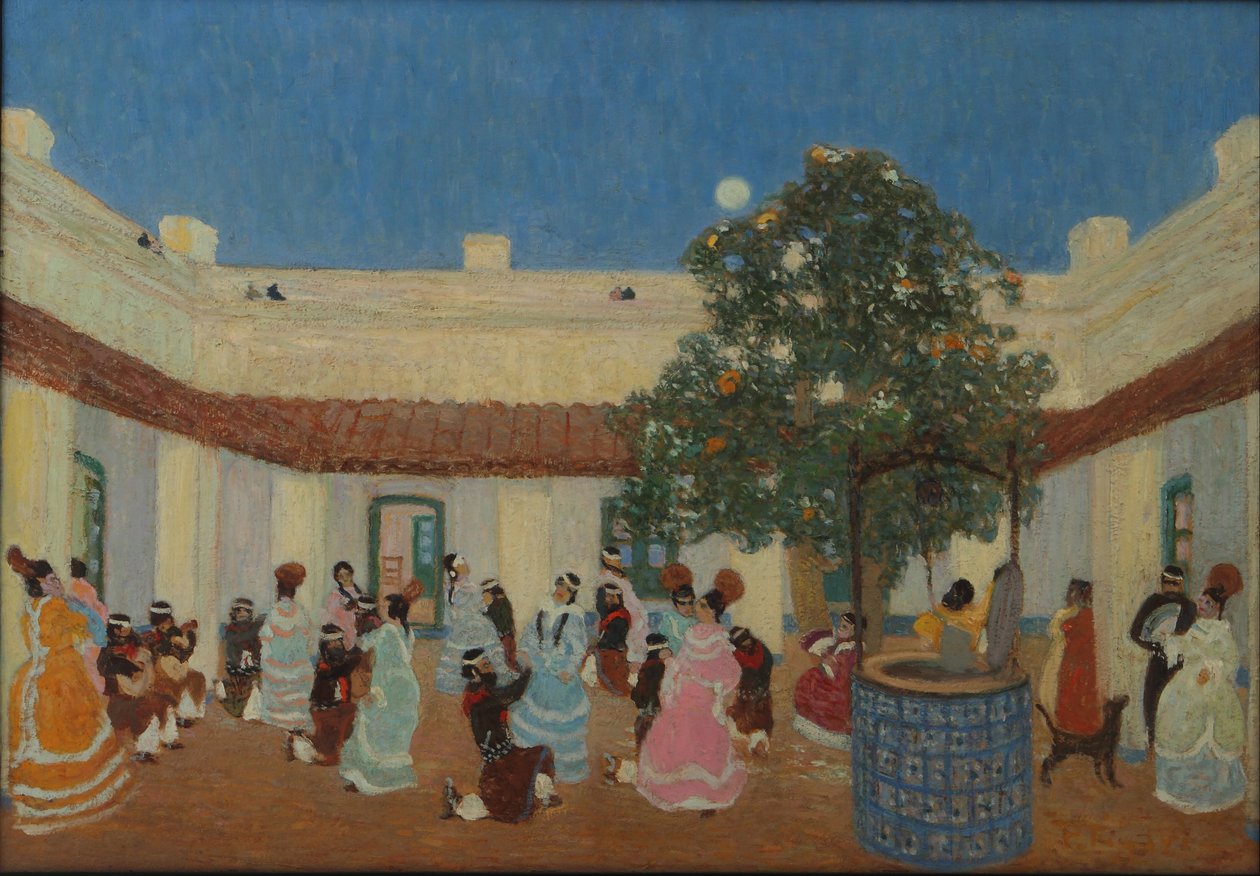Patio door Pedro Figari