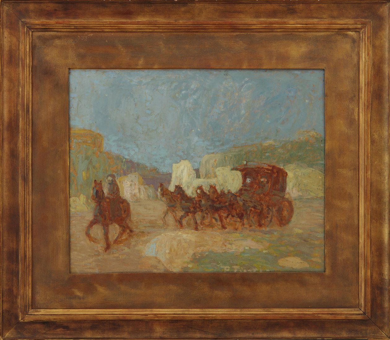 Een diligence door Pedro Figari