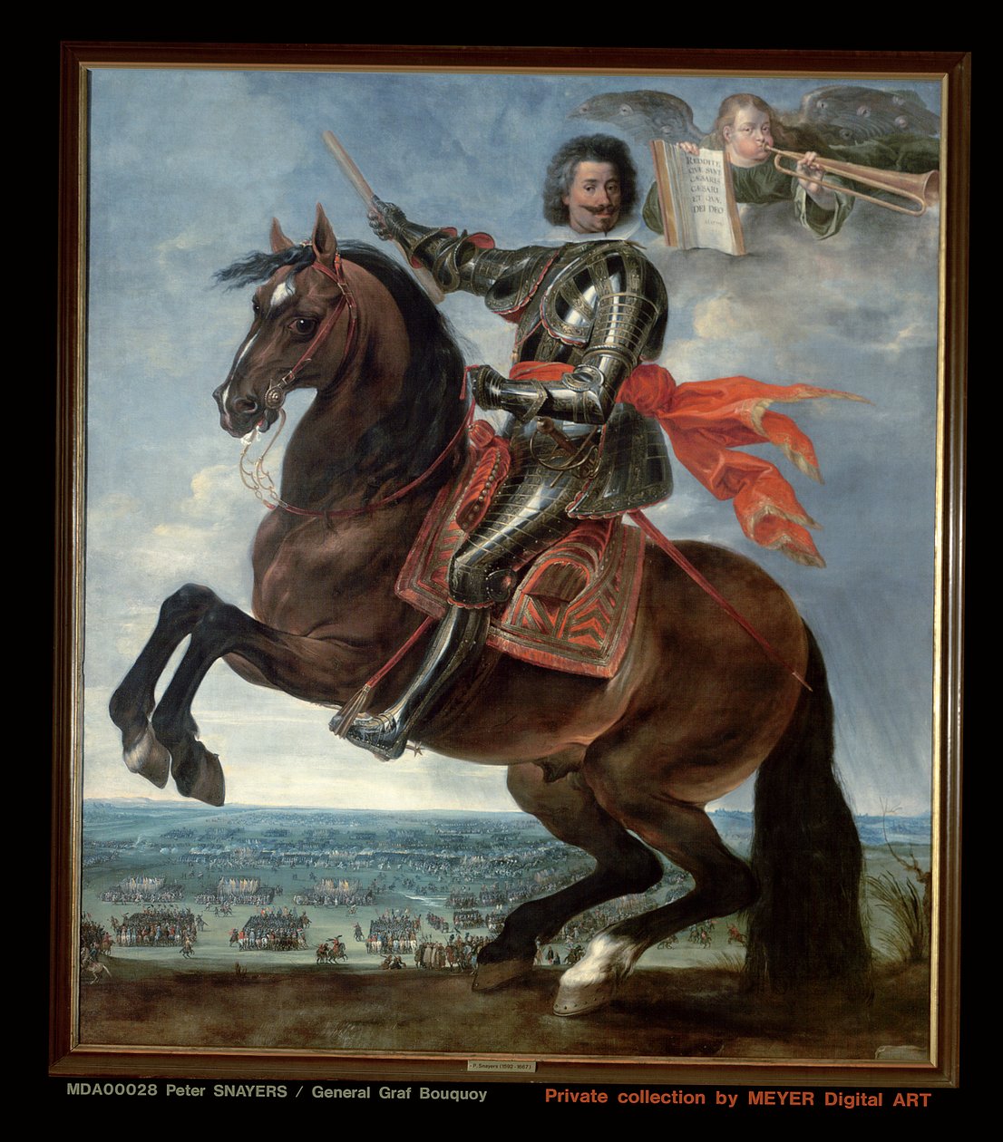 Portret van generaal Graaf Bouquoy door Peeter Snayers
