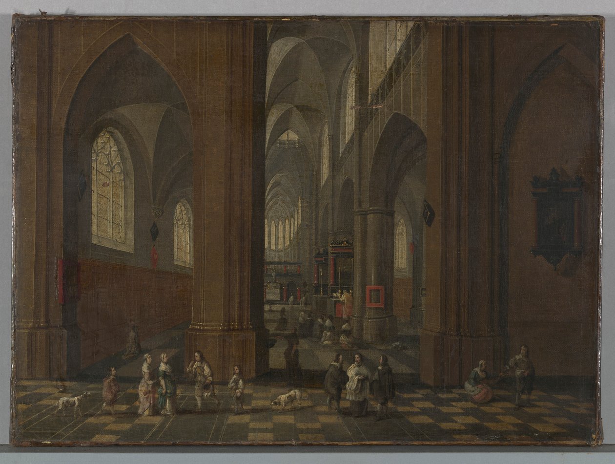 Kerkinterieur door Peeter Neeffs the Elder