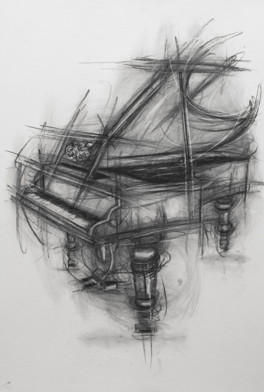 Vleugelpiano door Penny Warden