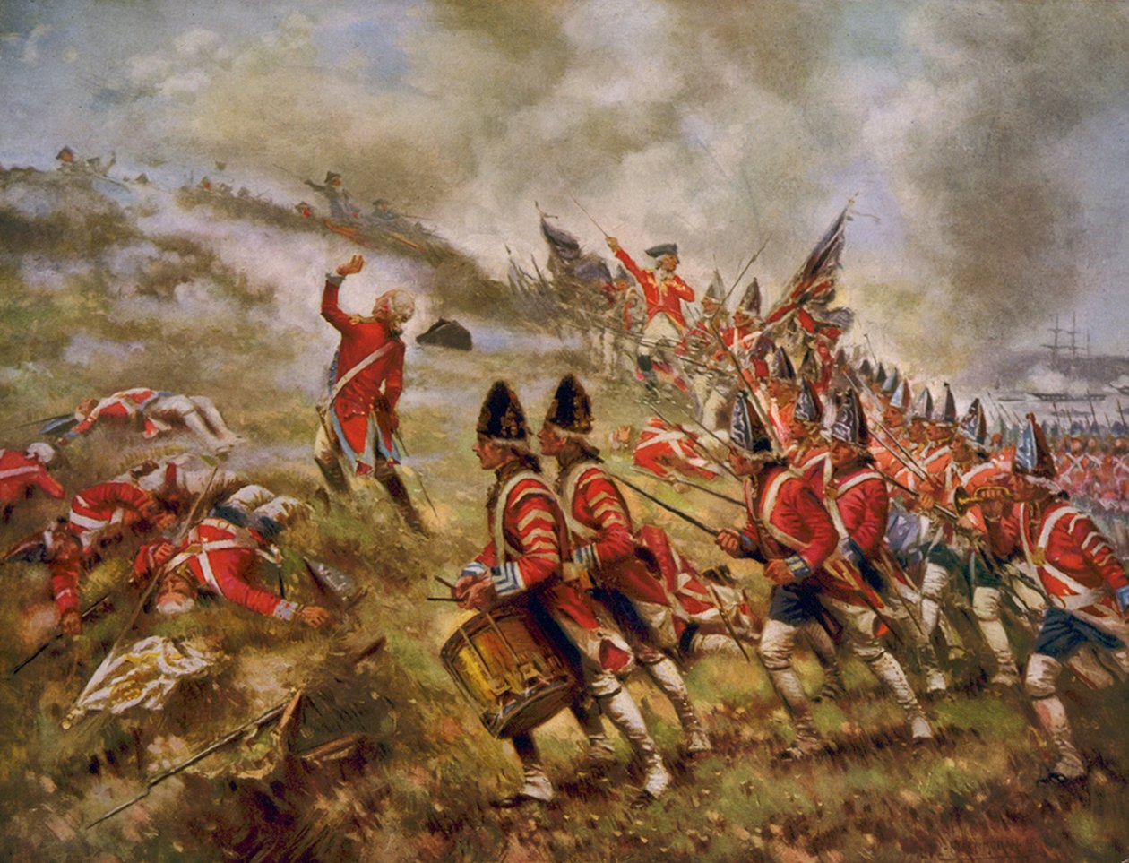 Slag bij Bunker Hill door Percy Moran