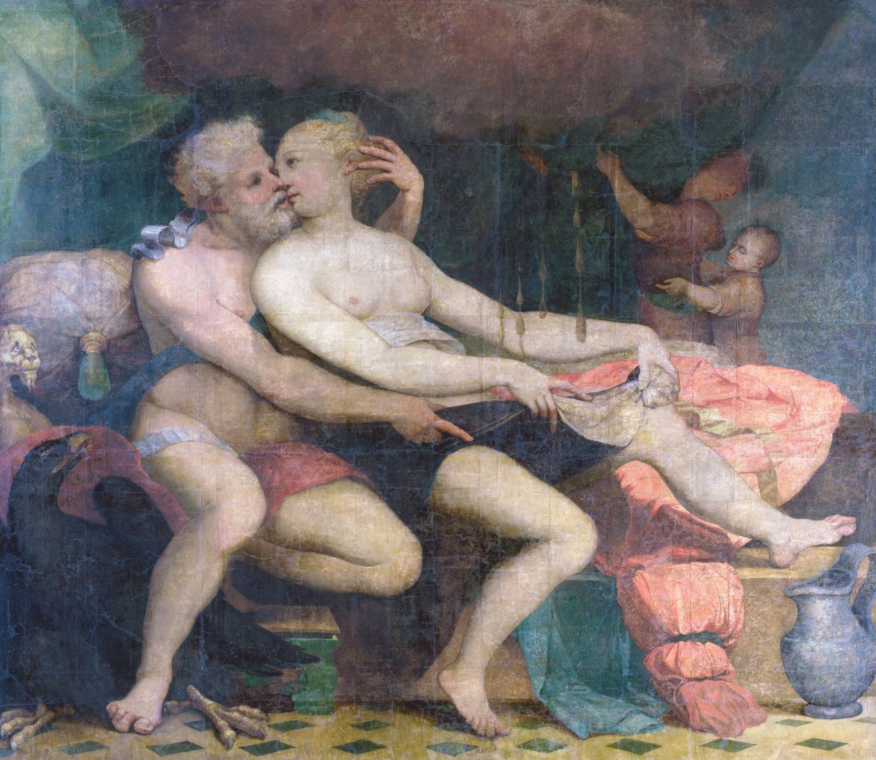 Jupiter en Danaë door Perino del Vaga