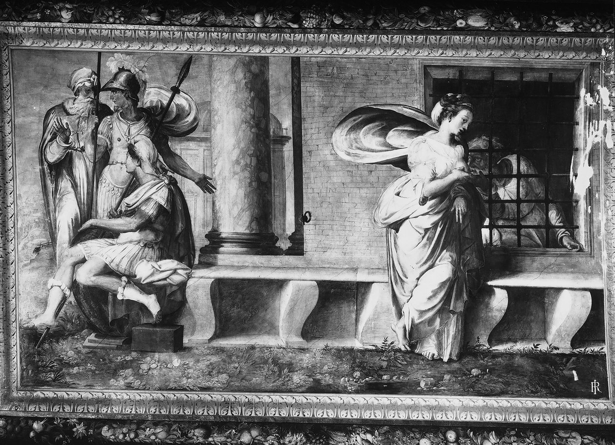 Romeinse Liefdadigheid door Perino del Vaga