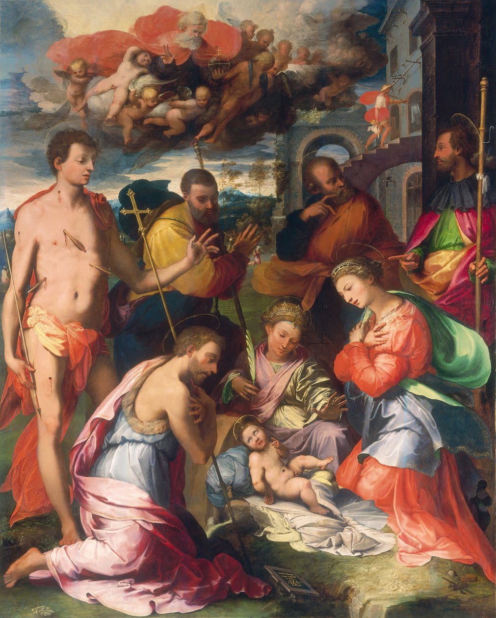 De Geboorte, 1534 door Perino del Vaga