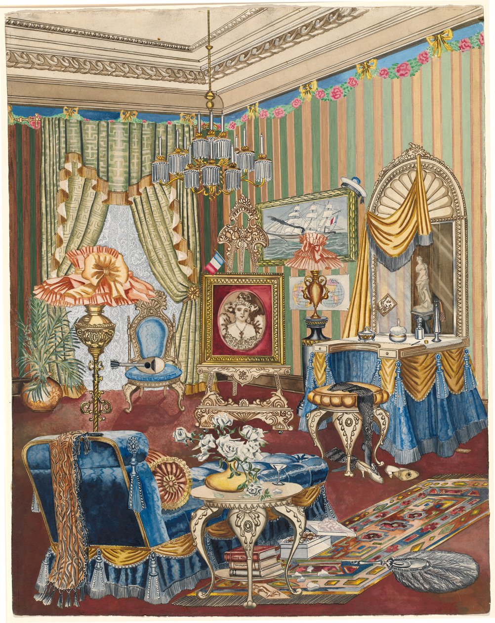 Boudoir, ca. 1931 door Perkins Harnly