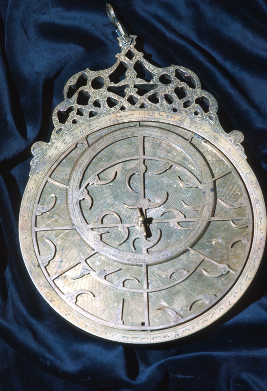 Perzische astrolabium (messing) door Persian School
