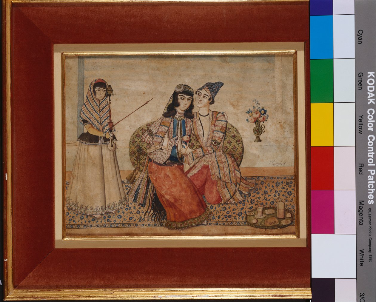 Twee geliefden, 1838 door Persian School