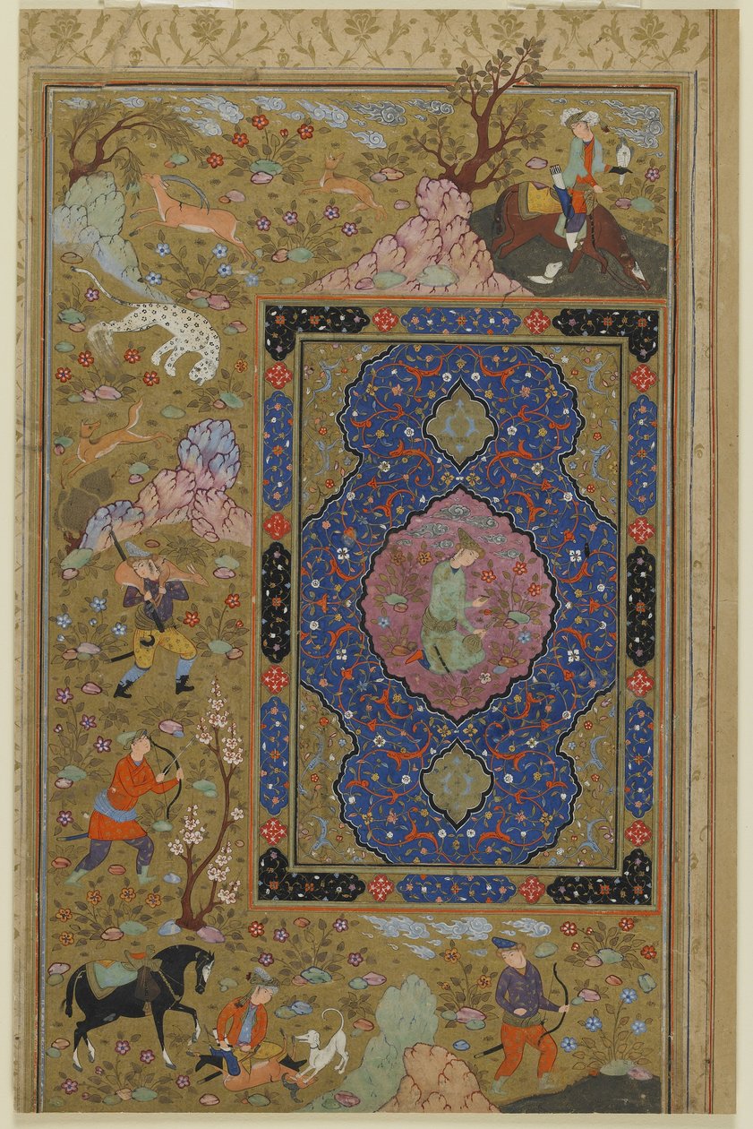 Jonge man, ca. 1590-1610 door Persian School