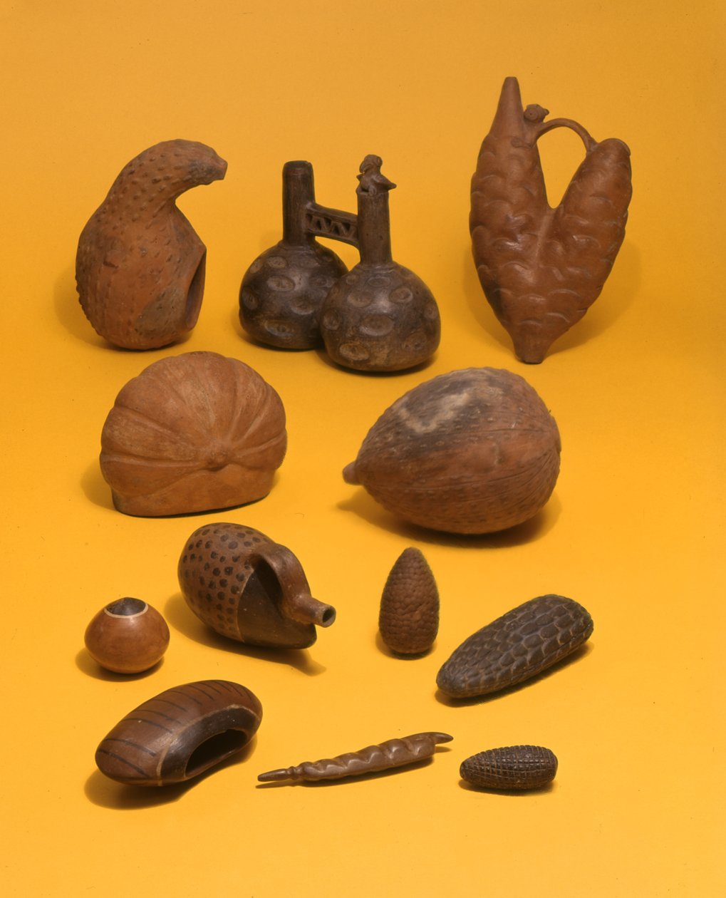 Vaten in de vorm van groenten, Inca door Peruvian School