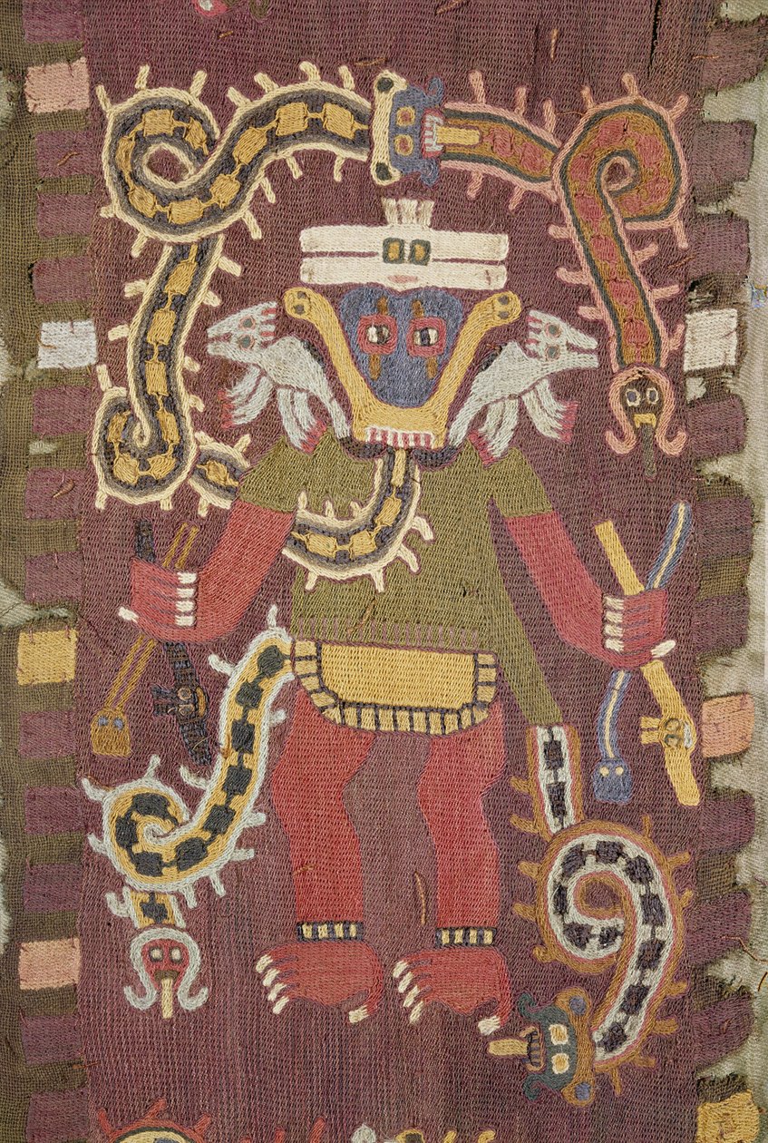 Wollen mythologische figuur, Paracas Stam door Peruvian School