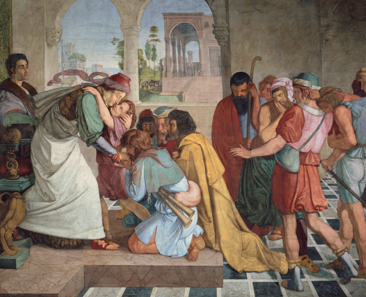 Jozef maakt zich aan zijn broers bekend door Peter von Cornelius