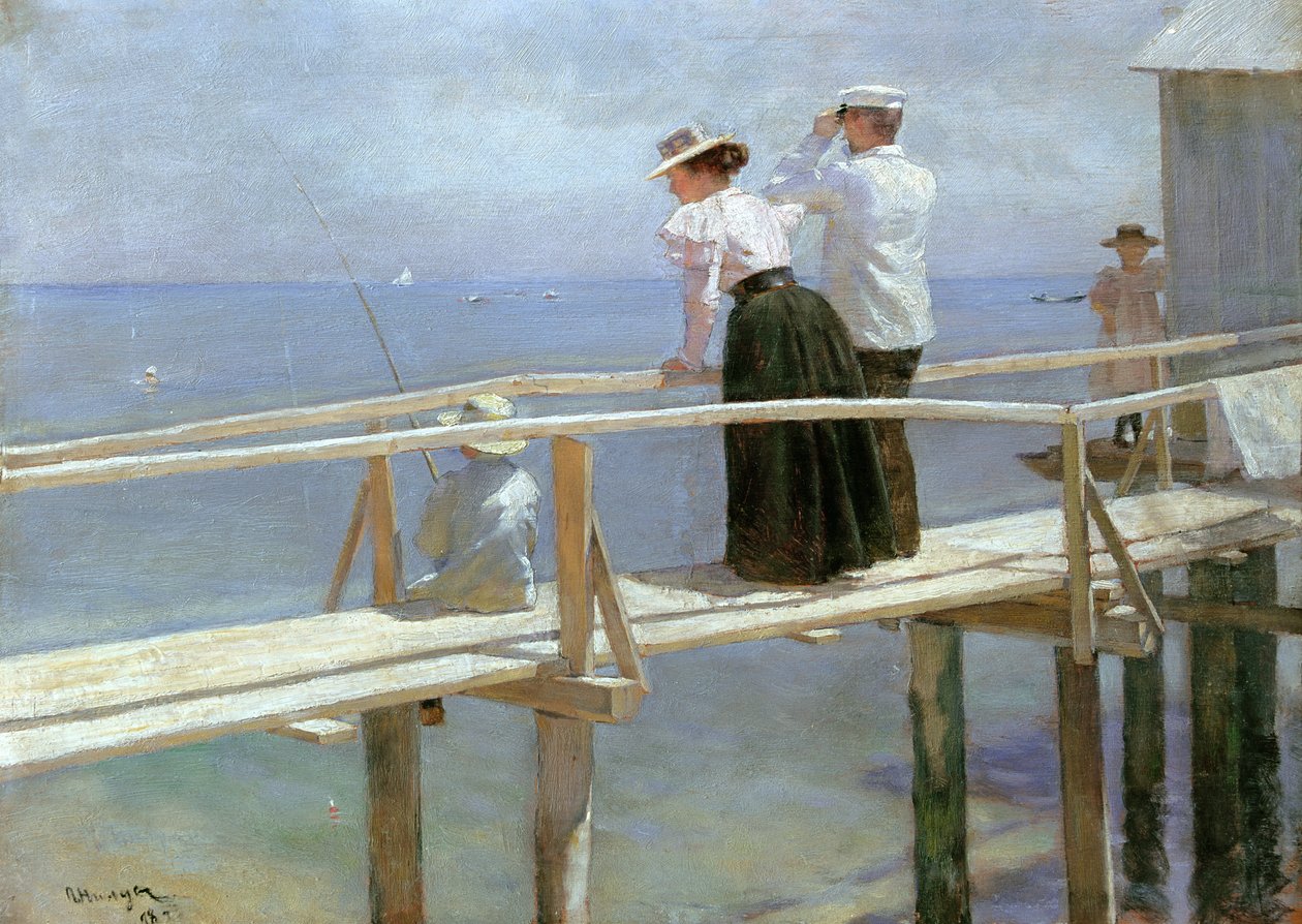 Op de brug door Peter Alexandrovich Nilus